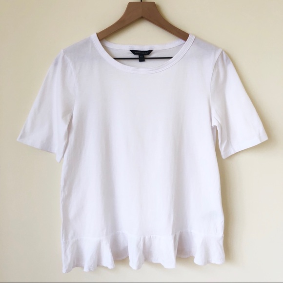 Banana Republic Tops - Banana Republic ruffle trim tee